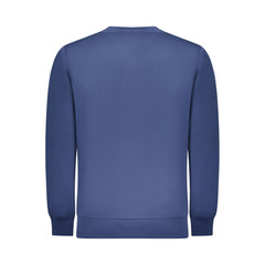 Blue Cotton Men Sweatshirt