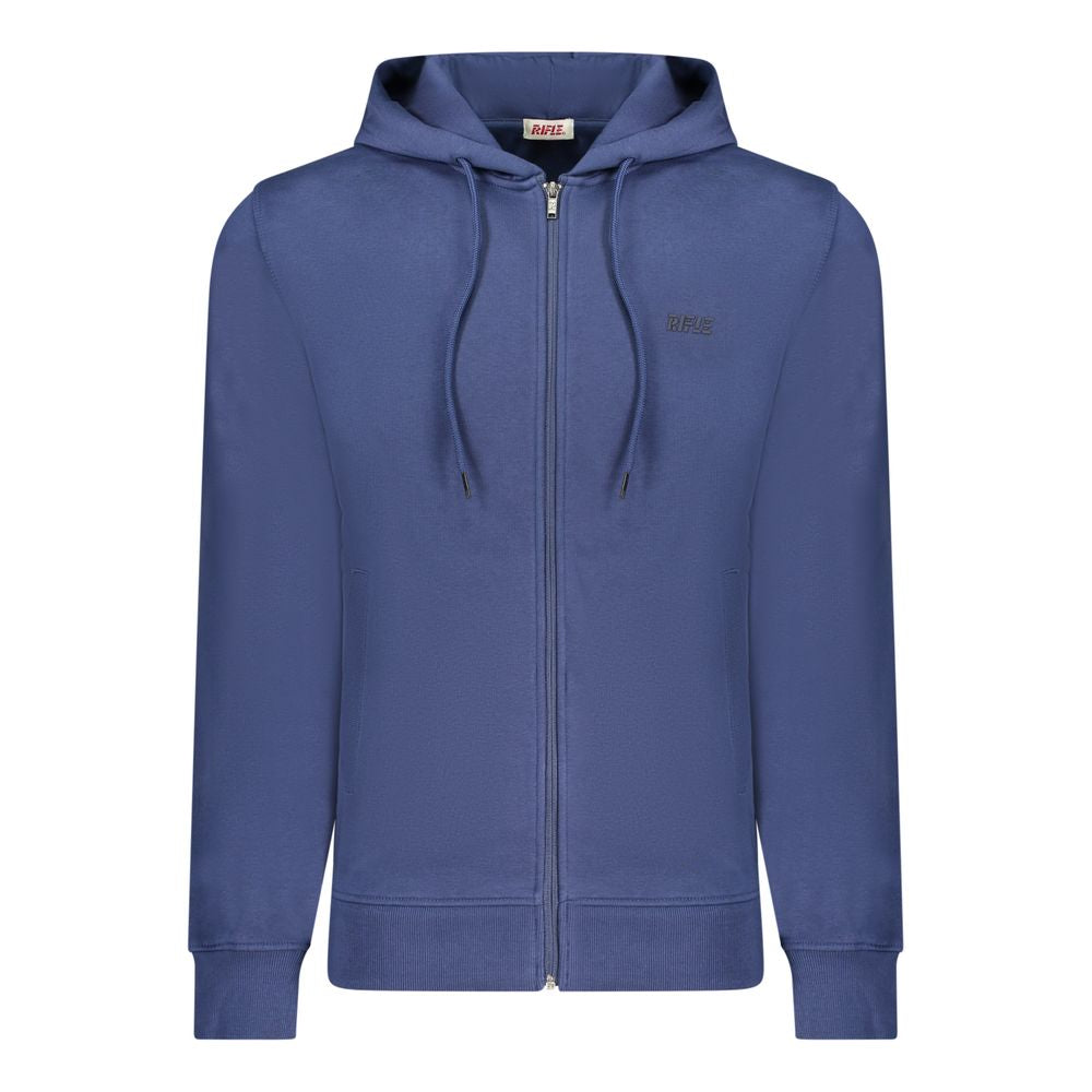 Blue Cotton Men's Hoodie