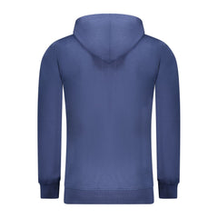 Blue Cotton Men's Hoodie