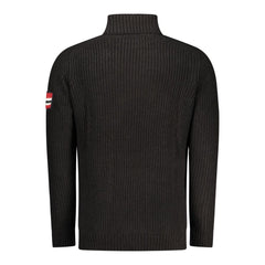 Black Acrylic Men Sweater