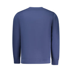 Blue Cotton Men Sweatshirt