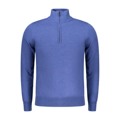 Blue Polyester Men's Sweater