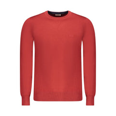 Red Wool Men Sweater