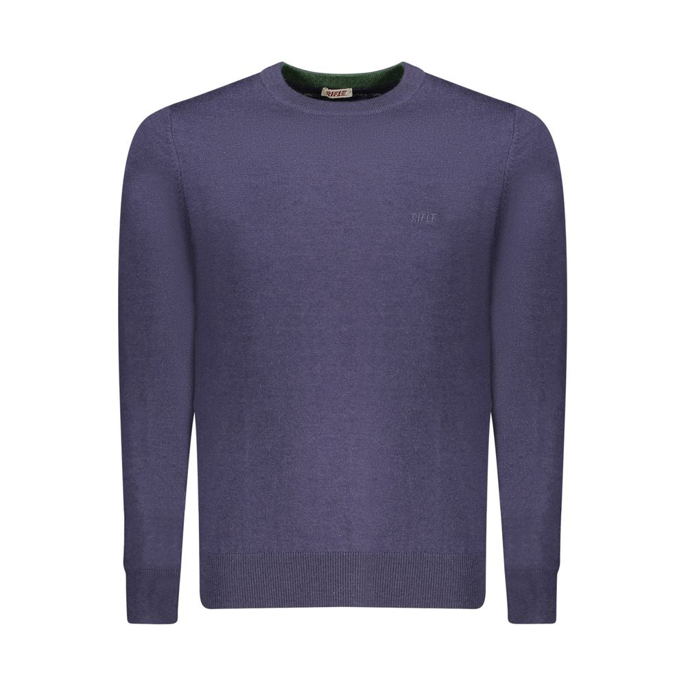 Blue Polyester Men's Sweater