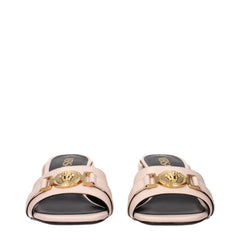 Pink Leather Platforms