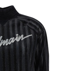 Black Elastane Sweatshirt