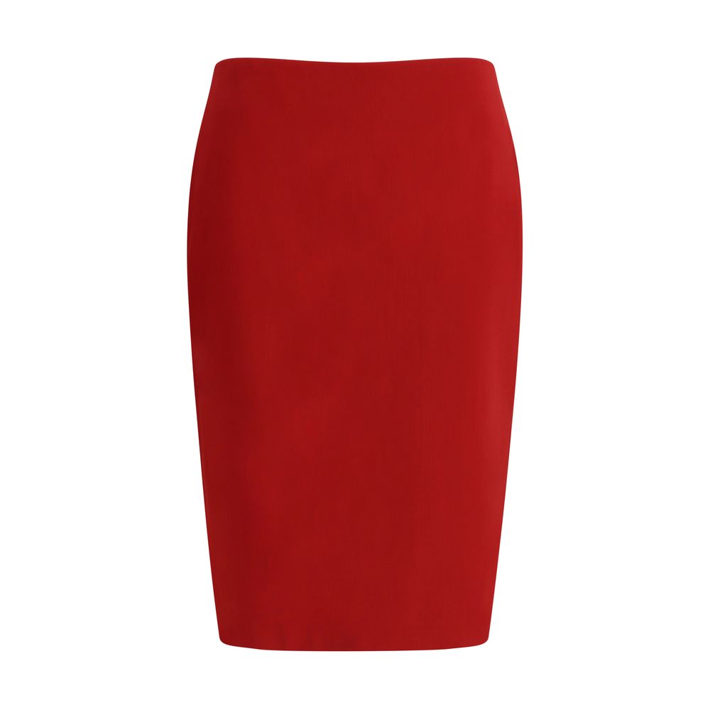 Red Viscose Skirt