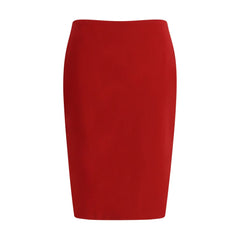 Red Viscose Skirt