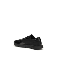 Black Recycled Polyamide Athletic Sneakers