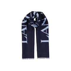 Wool And Silk Logo Scarf