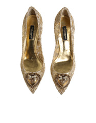 Gold Taormina Lace DEVOTION Pumps Shoes