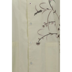 Yellow Cotton Pattern Shirt