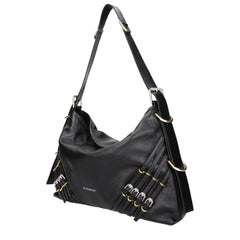 Black Leather Shoulder Bag