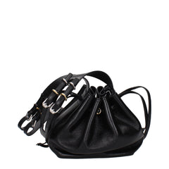 Black Leather Crossbody Bag