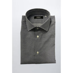 Blue Cotton Men Shirt