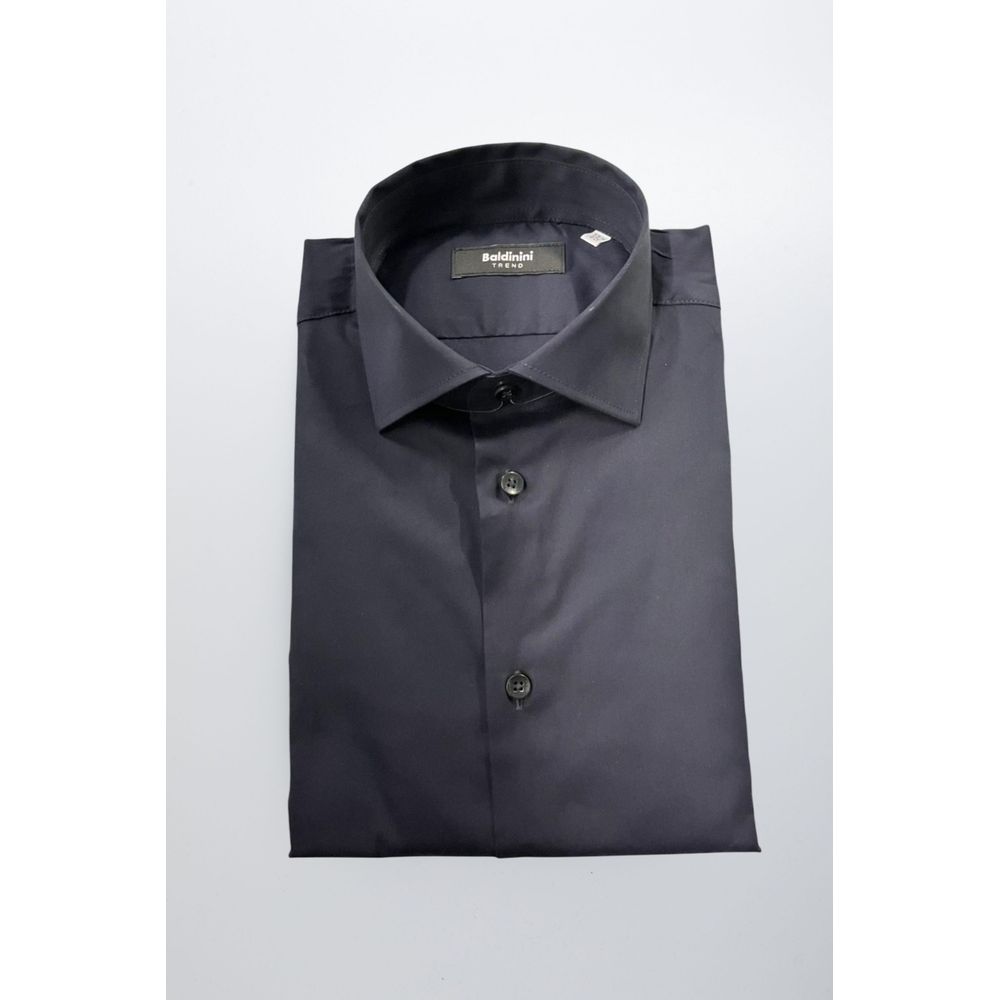 Black Cotton Men's Shirt