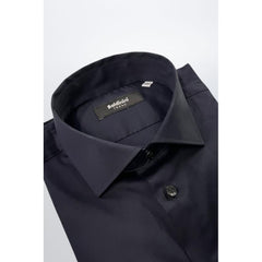 Black Cotton Men's Shirt