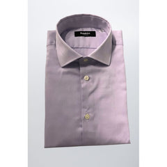 Purple Cotton Men Shirt
