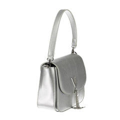 Argento Polyurethane Women Handbag