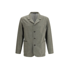 Bicolor Fleece Wool Coat