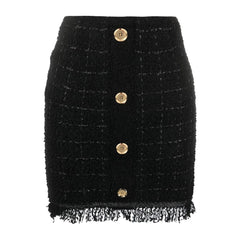 Black Polyester Skirt