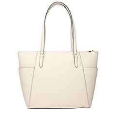 Beige Leather Shoulder Bag