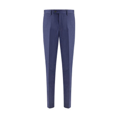Blue Fleece Wool Pants