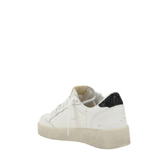 White Calf Leather Bos Taurus Low Top Sneakers