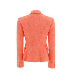 Orange Cotton Blazer