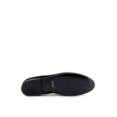 Black Calfskin Slip-On Loafers