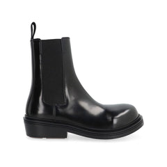 Black Calfskin Chelsea Boots