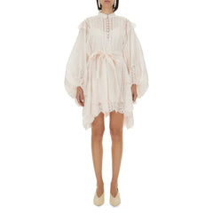 Beige Cotton Casual Dress