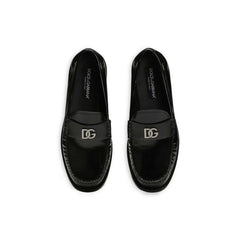 Black Calfskin Slip-On Loafers