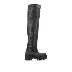 Black Leather Over The Knee