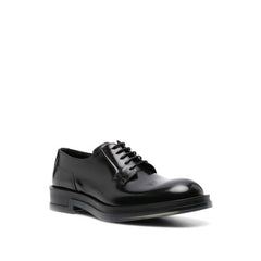 Black Calfskin Oxfords And Derbies