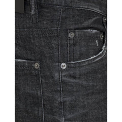 Black Cotton Jeans Denim