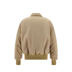 Beige Polyamide Bomber