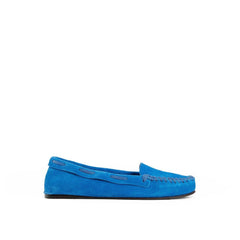 Blue Calfskin Moccassin