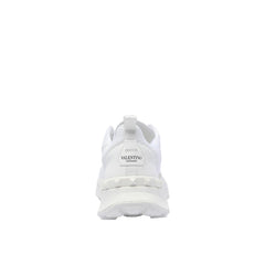White Fabric Athletic Sneakers