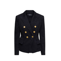 Black Cotton Blazer
