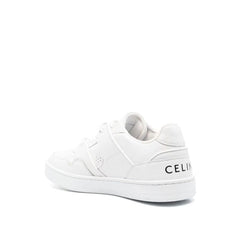 White Calfskin Low Top Sneakers