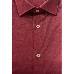 Red Cotton Men's Shirt