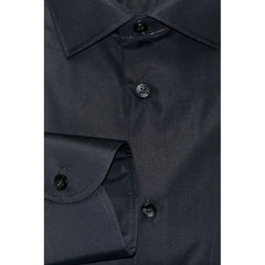 Black Cotton Men Shirt