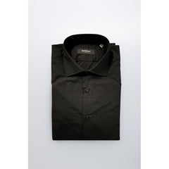 Black Cotton Men's Shirt