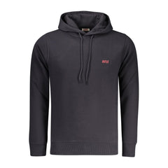 Blue Cotton Men's Hoodie