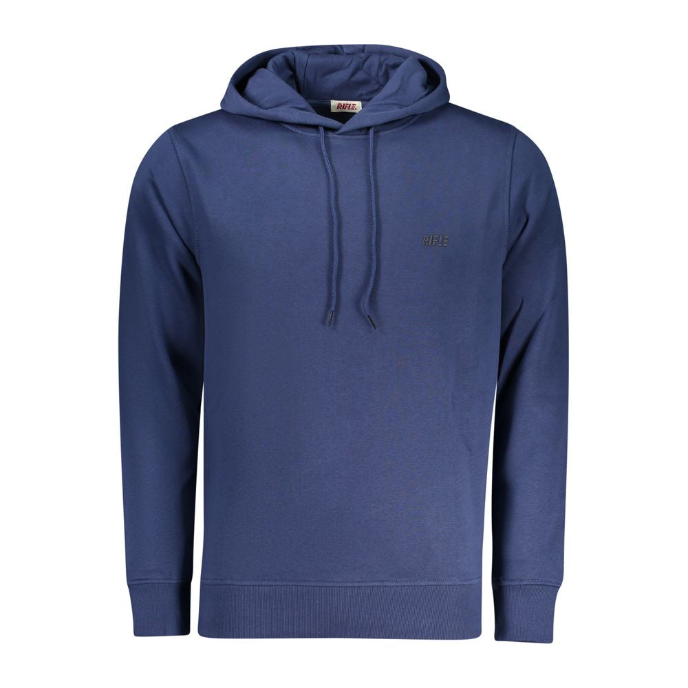 Blue Cotton Men Sweatshirt