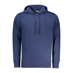 Blue Cotton Men Sweatshirt