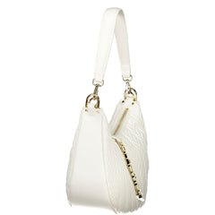 Bianco Polyurethane Women Shoulder Bag