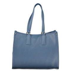 Blu Polyurethane Women Handbag