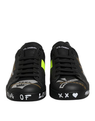 Black Crown Logo Low Top Men Sneakers Shoes